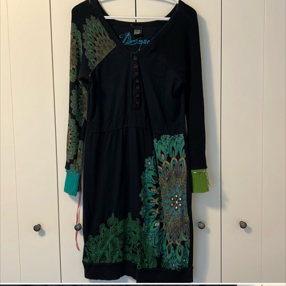Desigual dress 100% cotton sized M Absolutely Gorgeous Dress, So Comfy And Soft.